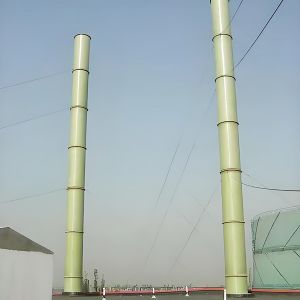 斜拉索式玻璃钢烟囱